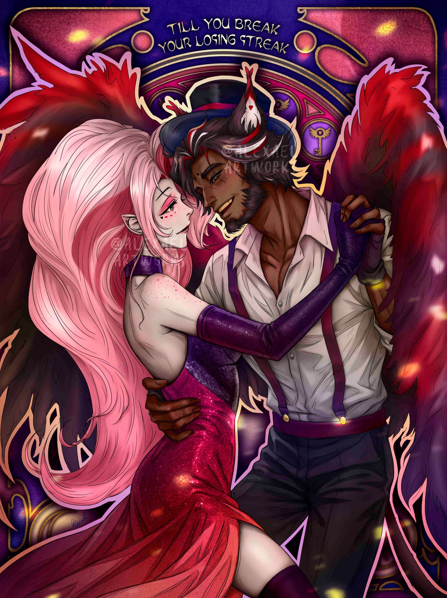 Huskerdust Losing Streak in Art Nouveau style