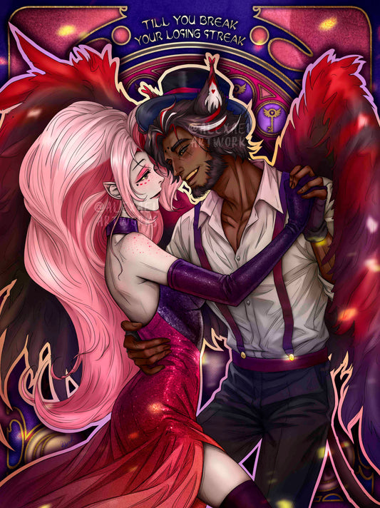 Huskerdust Losing Streak in Art Nouveau style