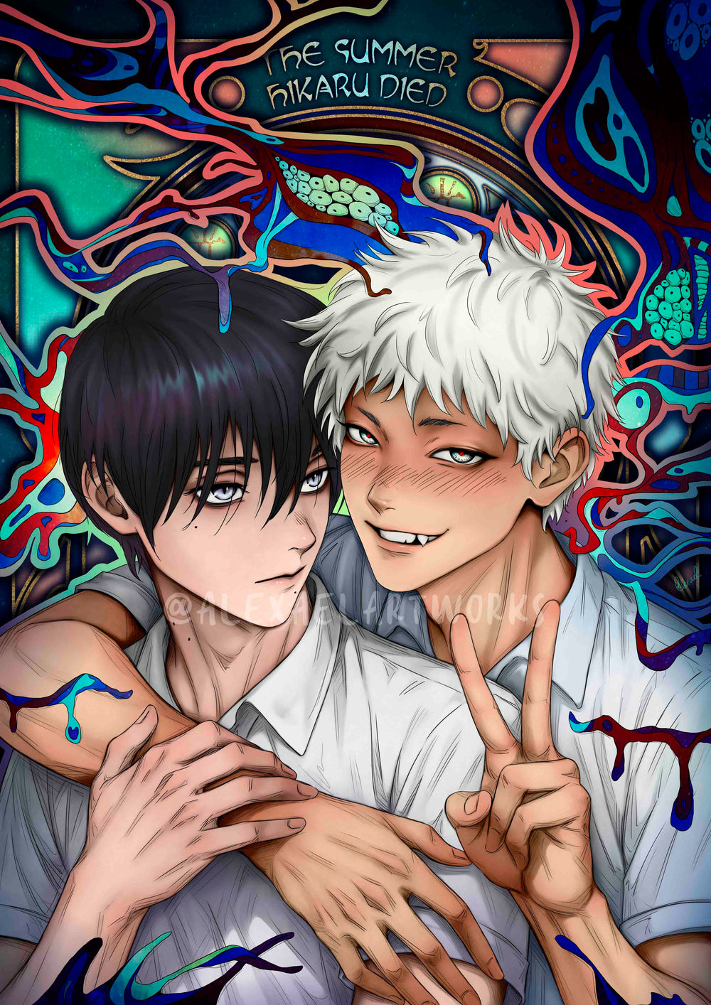 Hikaru & Yoshiki in Art Nouveau style