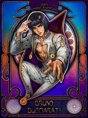 Bruno Bucciarati in Art Nouveau style