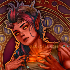 Karlach in Art Nouveau style