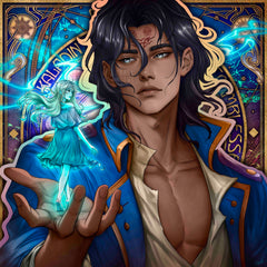 Kaladin & Syl in Art Nouveau style