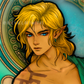 Zelda &amp; Link in Art Nouveau style
