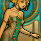 Zelda &amp; Link in Art Nouveau style
