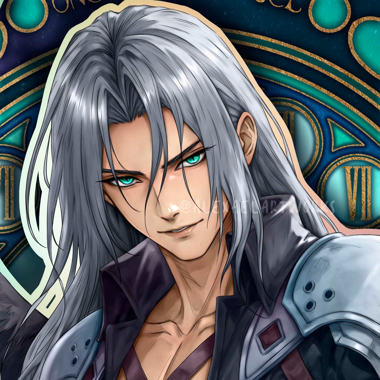 Sephiroth in Art Nouveau style