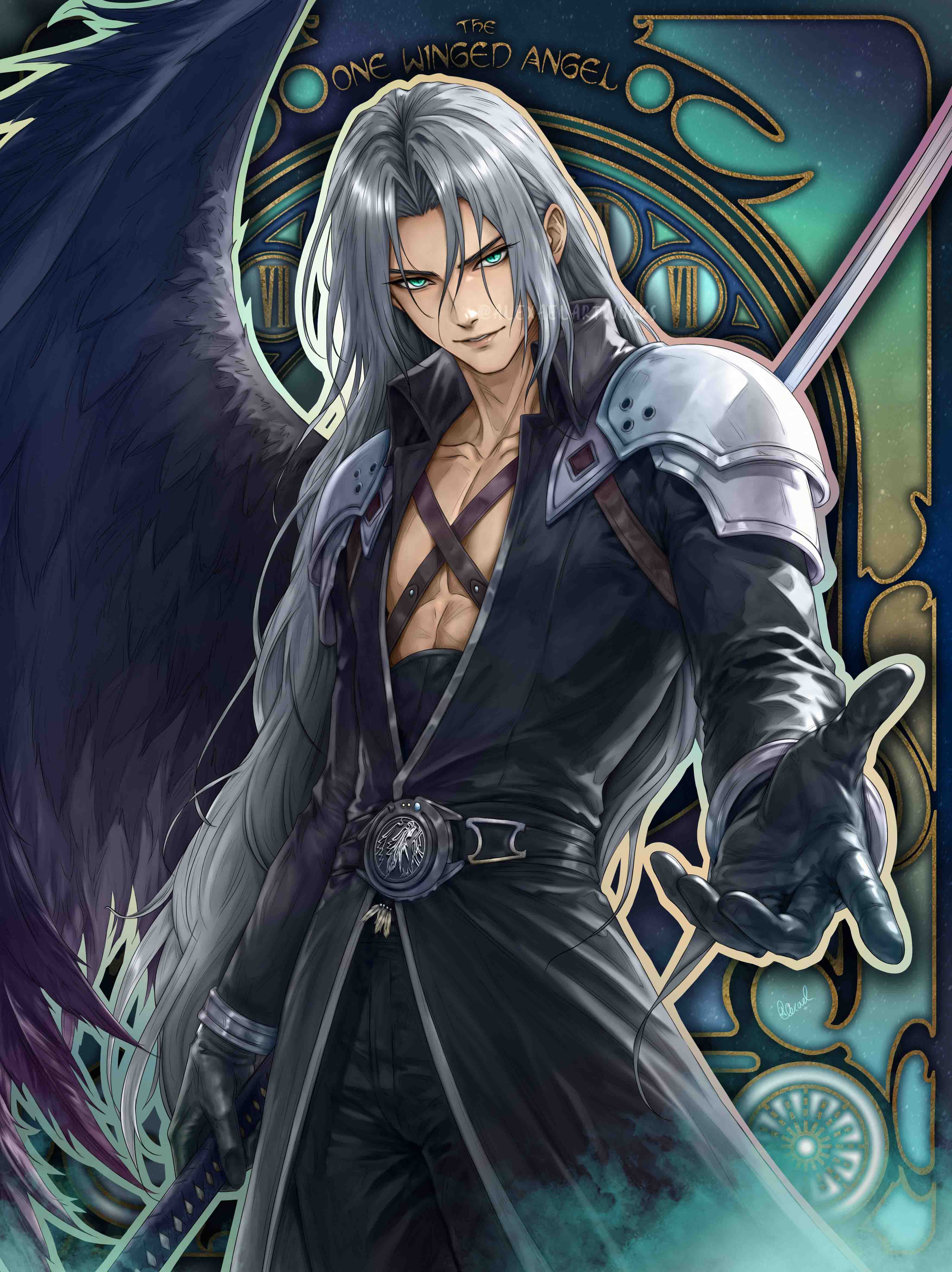 Sephiroth in Art Nouveau style – Alexael Artworks