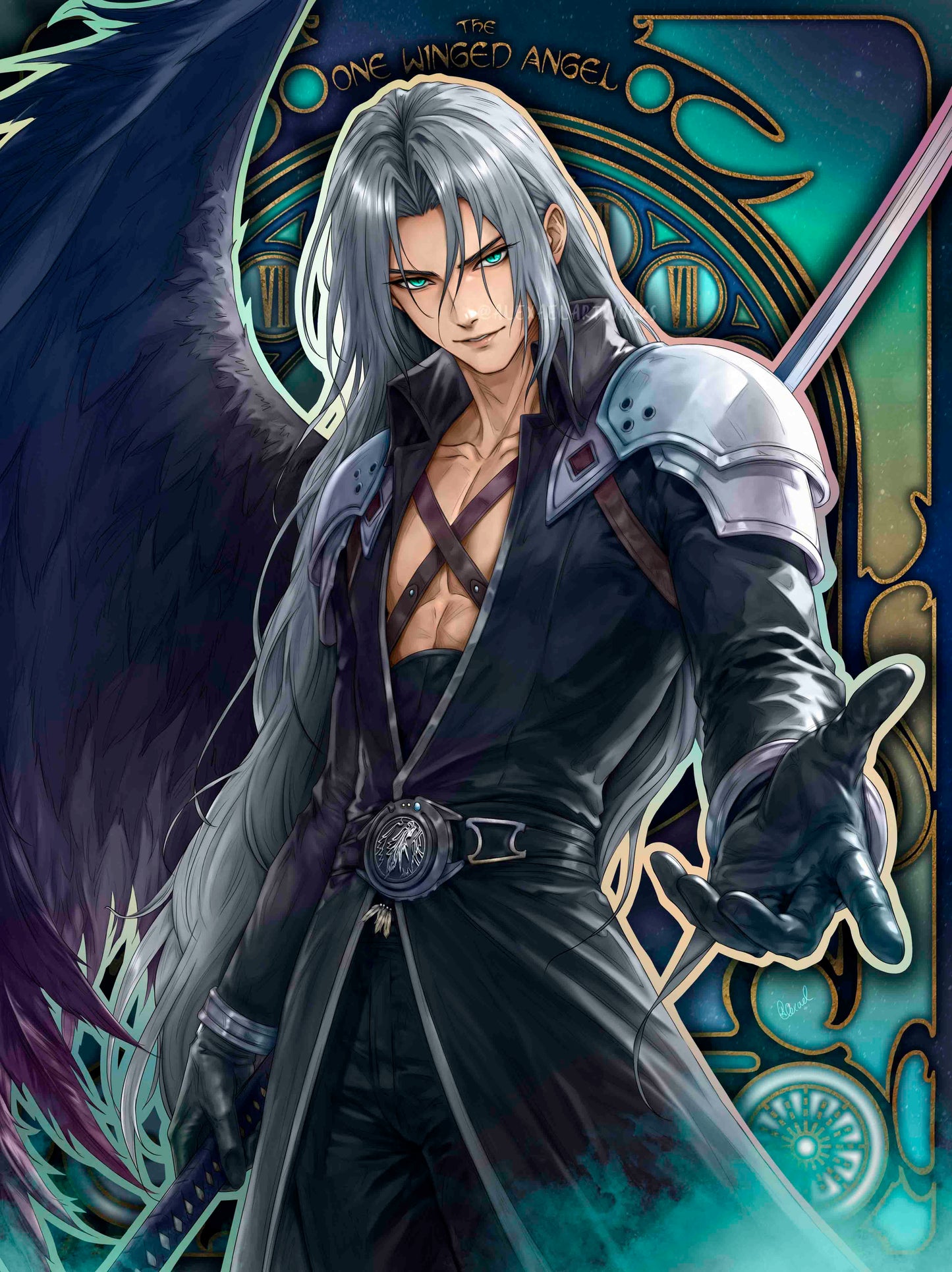 Sephiroth in Art Nouveau style