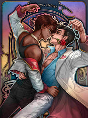 Alastor & Vincent Valentine’s Outfit in Art Nouveau style