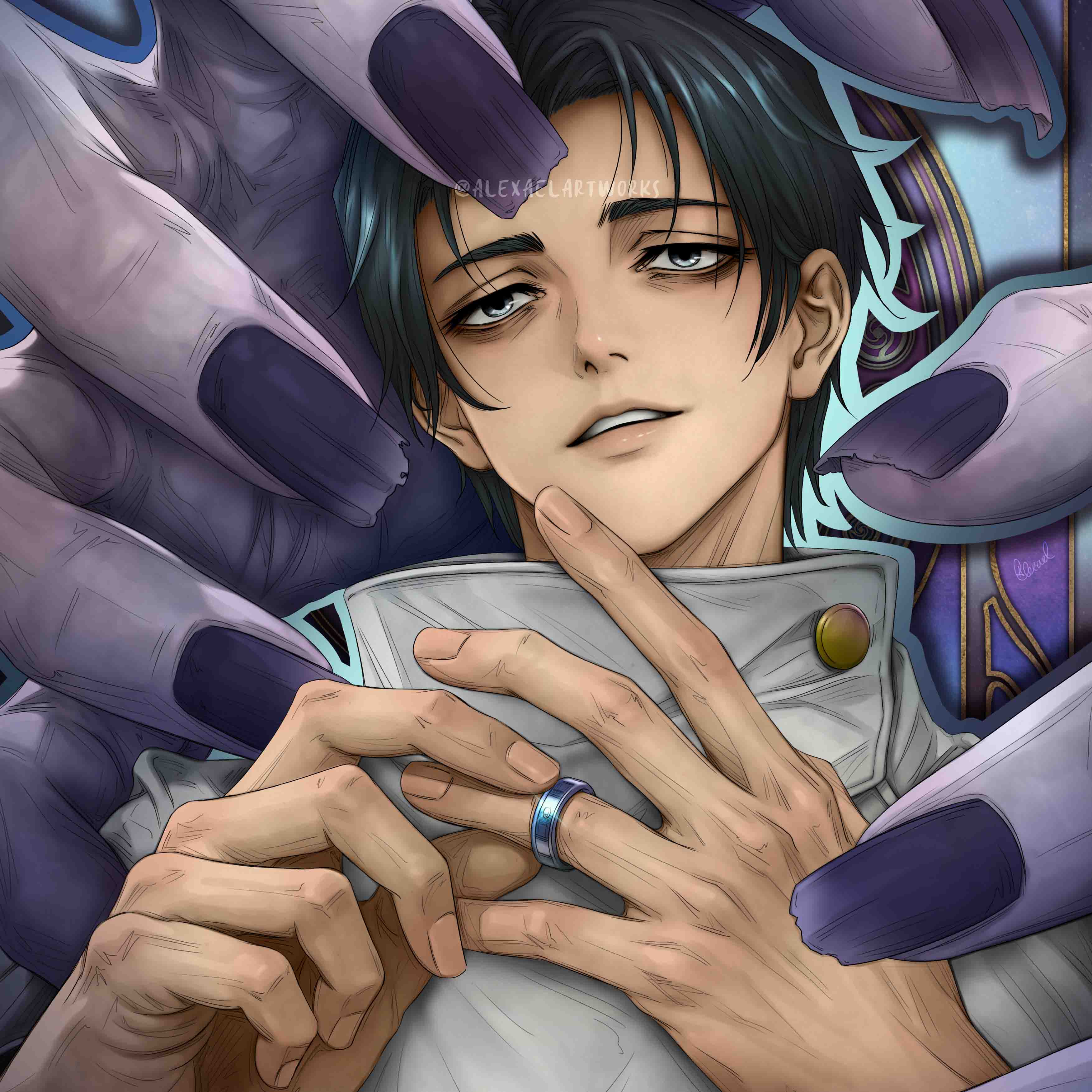 yuta.1104.nyanta様 リクエスト 2点 まとめ商品 Yuta Okkotsu in Art Nouveau style – Alexael Artworks