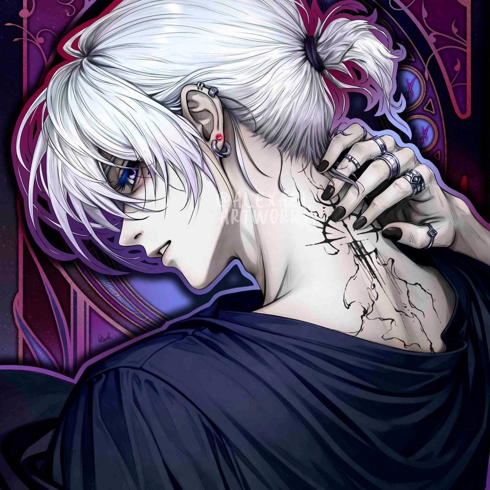 Ash The Evil in Art Nouveau style