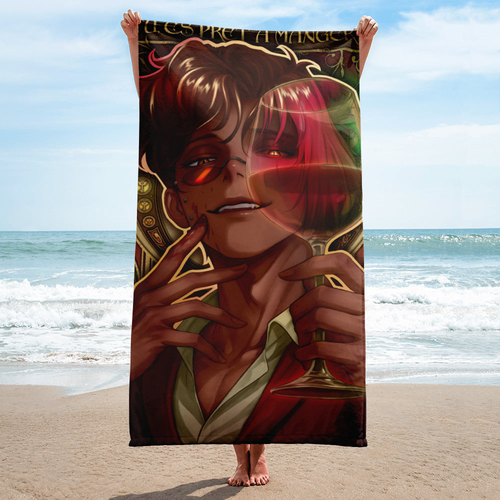 Human Alastor Glass 🏖️ Hellish Towels 🔥 Toallas Infernales