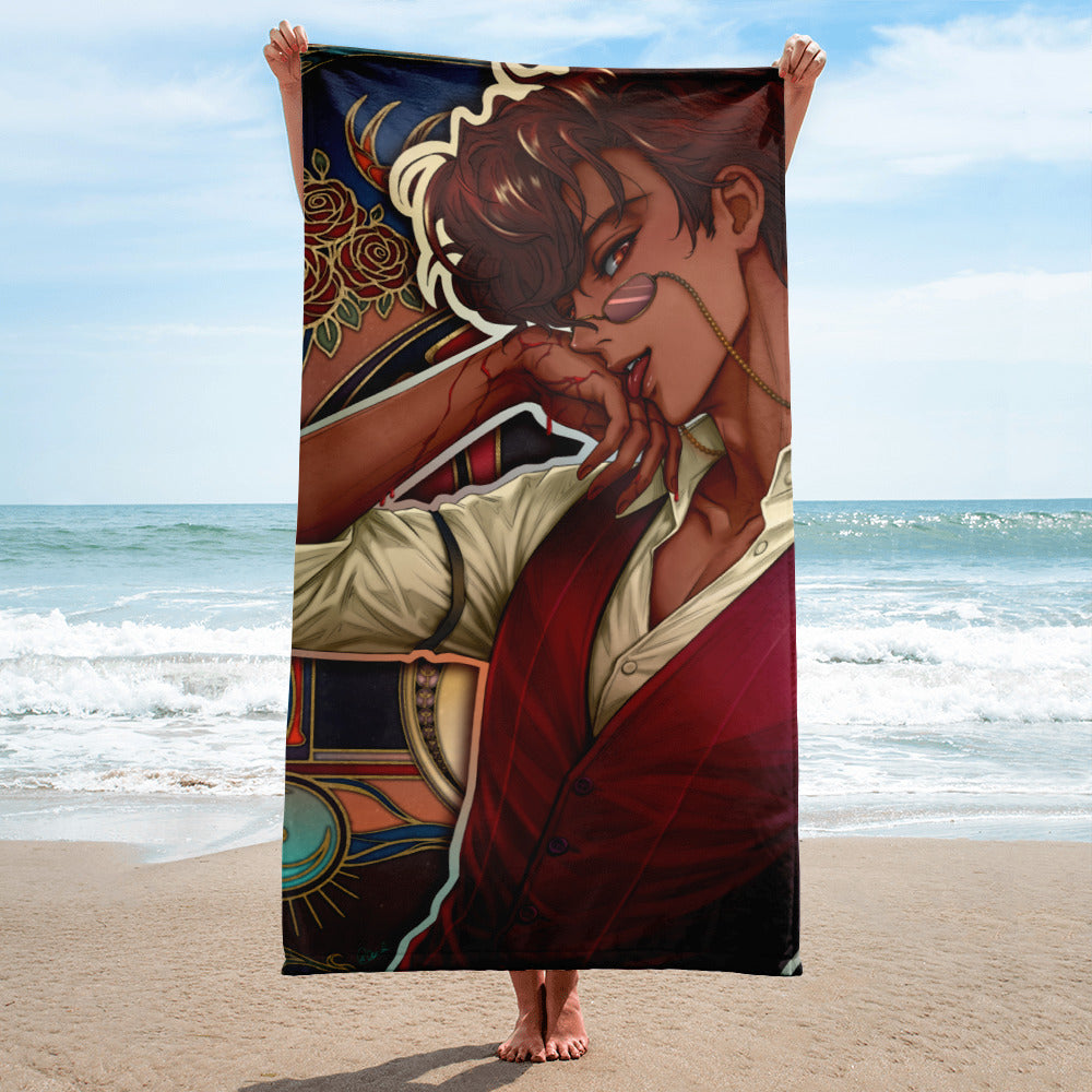 Human Alastor Crimson Drip 🏖️ Hellish Towels 🔥 Toallas Infernales