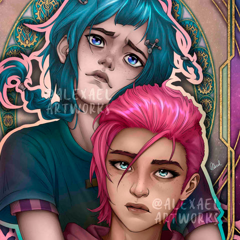 Powder & Vi Tarot Card