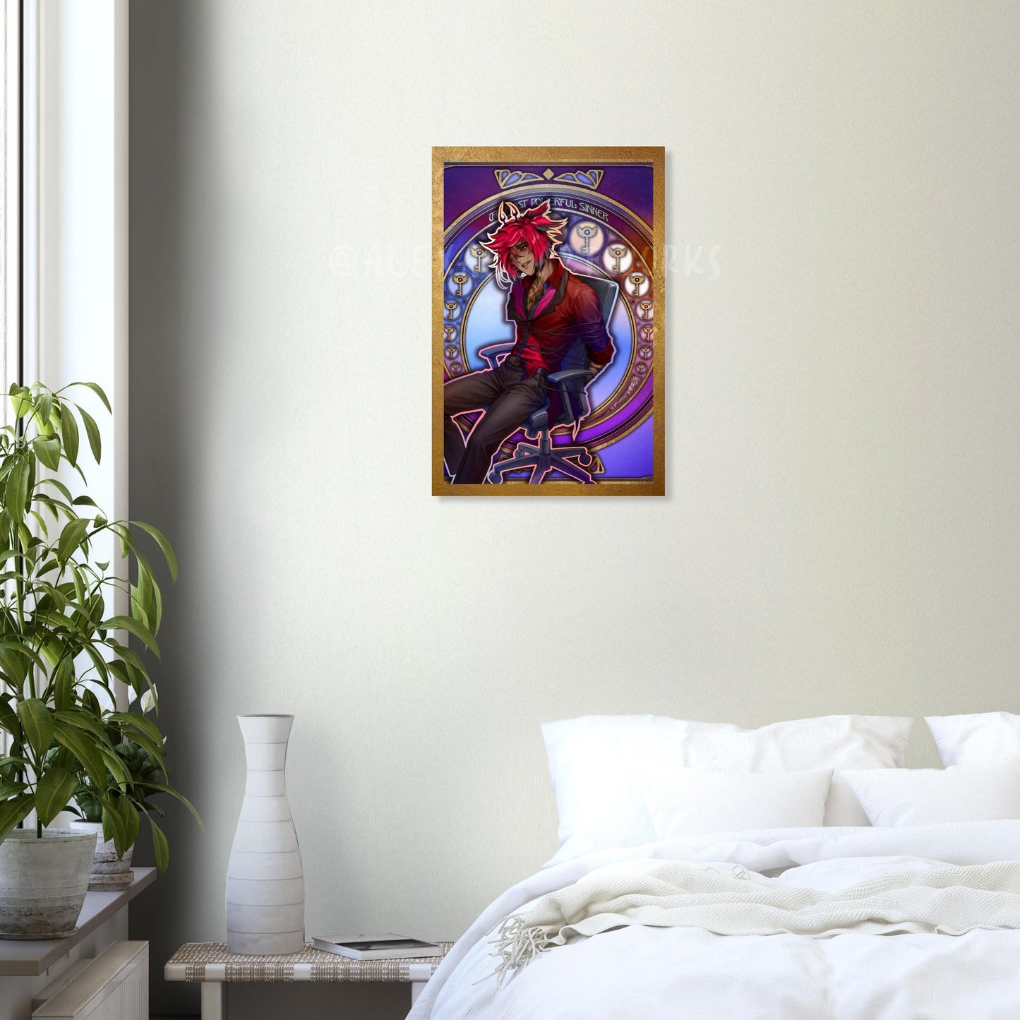 Aluminum Print ◆ Alastor The Most Powerful Sinner ◆ Vox Chair