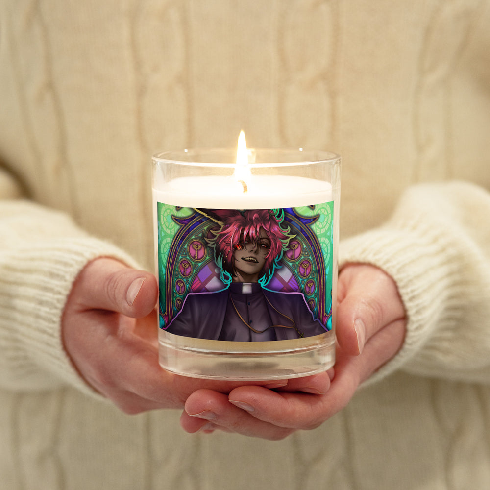 Alastor The Faithful 🕯️ Glass jar soy wax candle