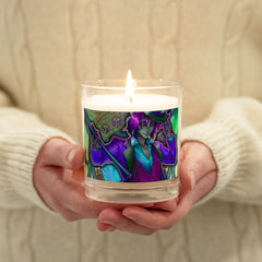 Neon Alastor 🕯️ Glass jar soy wax candle
