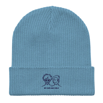 Satosugu Light - Embroidered Organic Knit Beanie