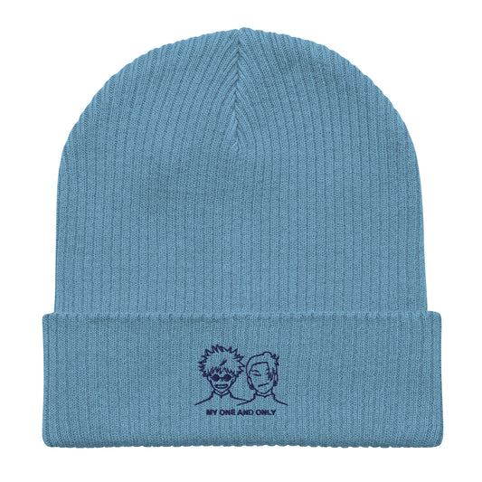Satosugu Light - Embroidered Organic Knit Beanie