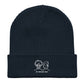 Satosugu Dark - Embroidered Organic Knit Beanie