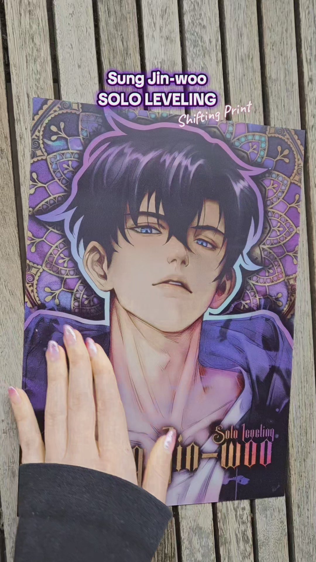 HOLOGRAPHIC Sung Jin-woo in Art Nouveau style – Alexael Artworks