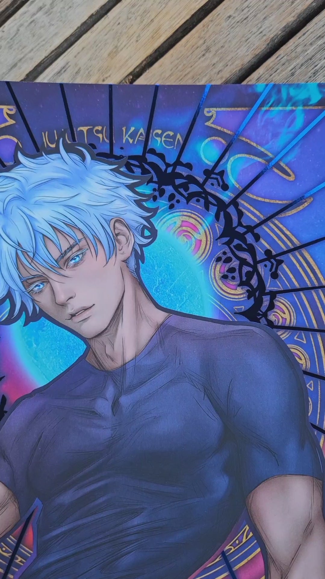 Satoru Gojo in Art Nouveau style – Alexael Artworks