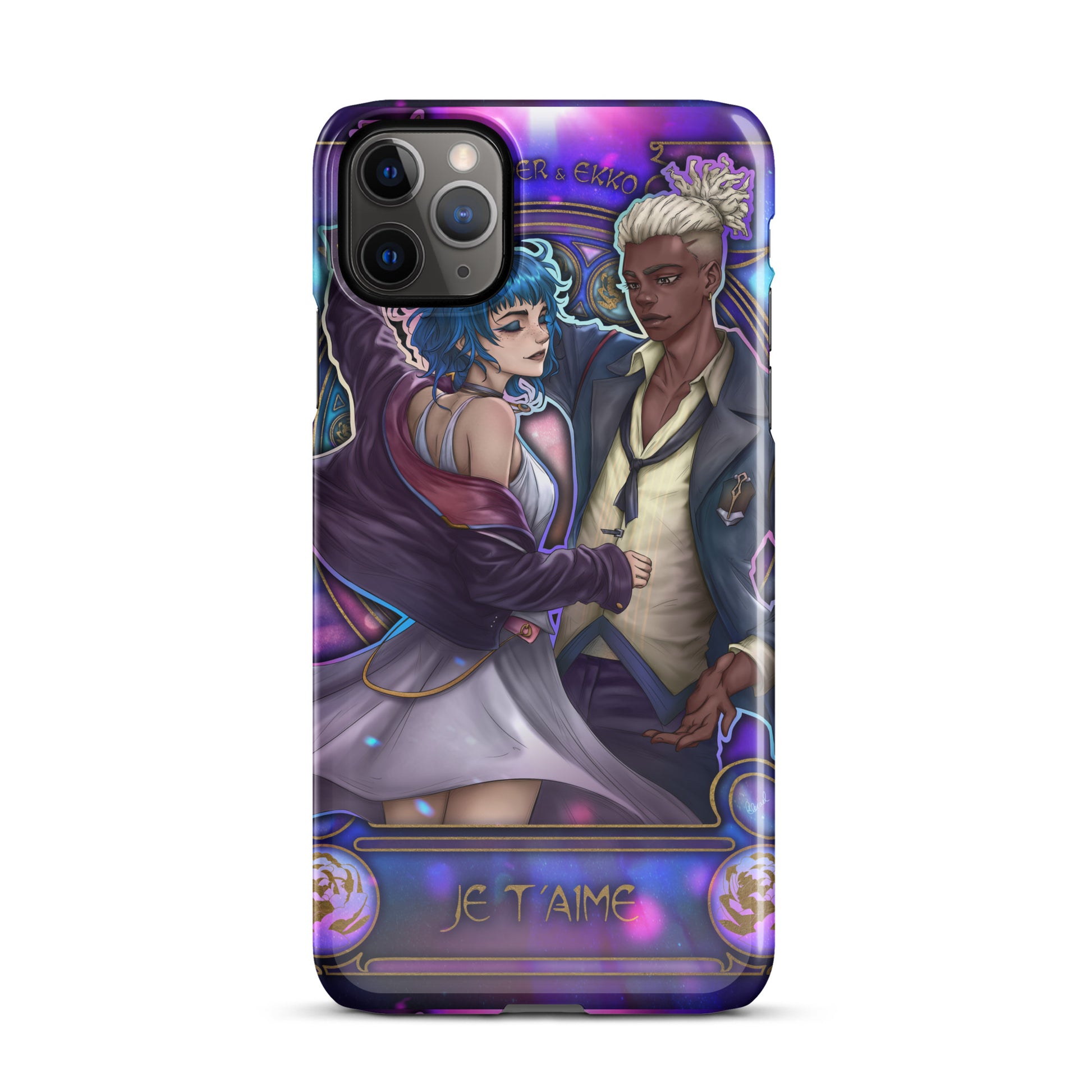 Ekko & Jinx in Art Nouveau style (Je t'aime) - Snap case for iPhone Alexael Artworks Ekko & Jinx in Art Nouveau style (Je t'aime) - Snap case for iPhone Alexael Artworks