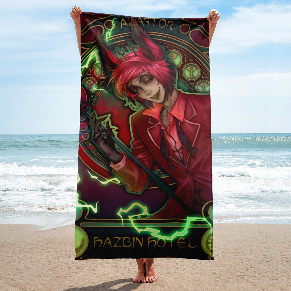 Alastor Art Nouveau 🏖️ Hellish Towels 🔥 Toallas Infernales