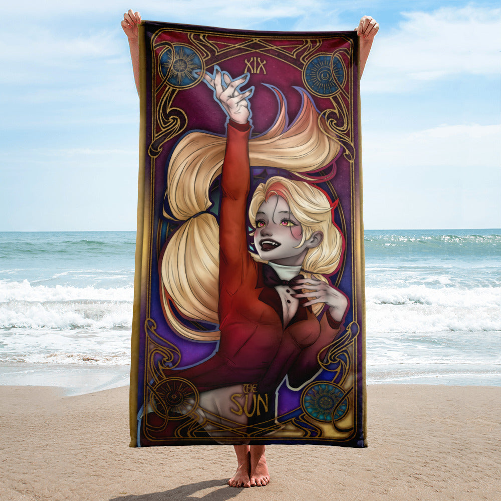 Charlie Tarot Card 🏖️ Hellish Towels 🔥 Toallas Infernales