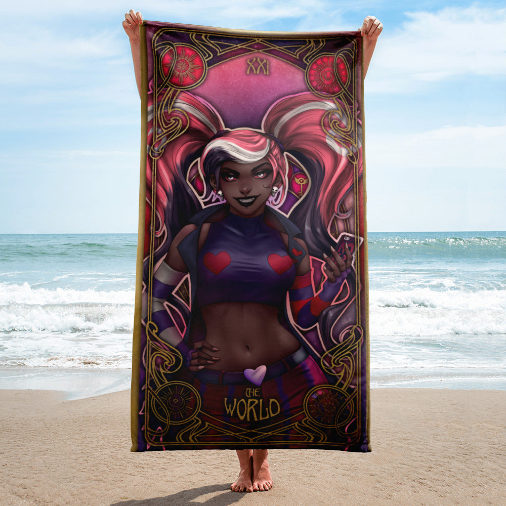 Velvette Tarot Card 🏖️ Hellish Towels 🔥 Toallas Infernales