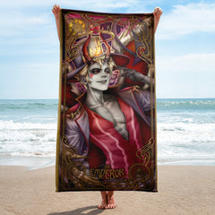 Lucifer Tarot Card 🏖️ Hellish Towels 🔥 Infernal Towels