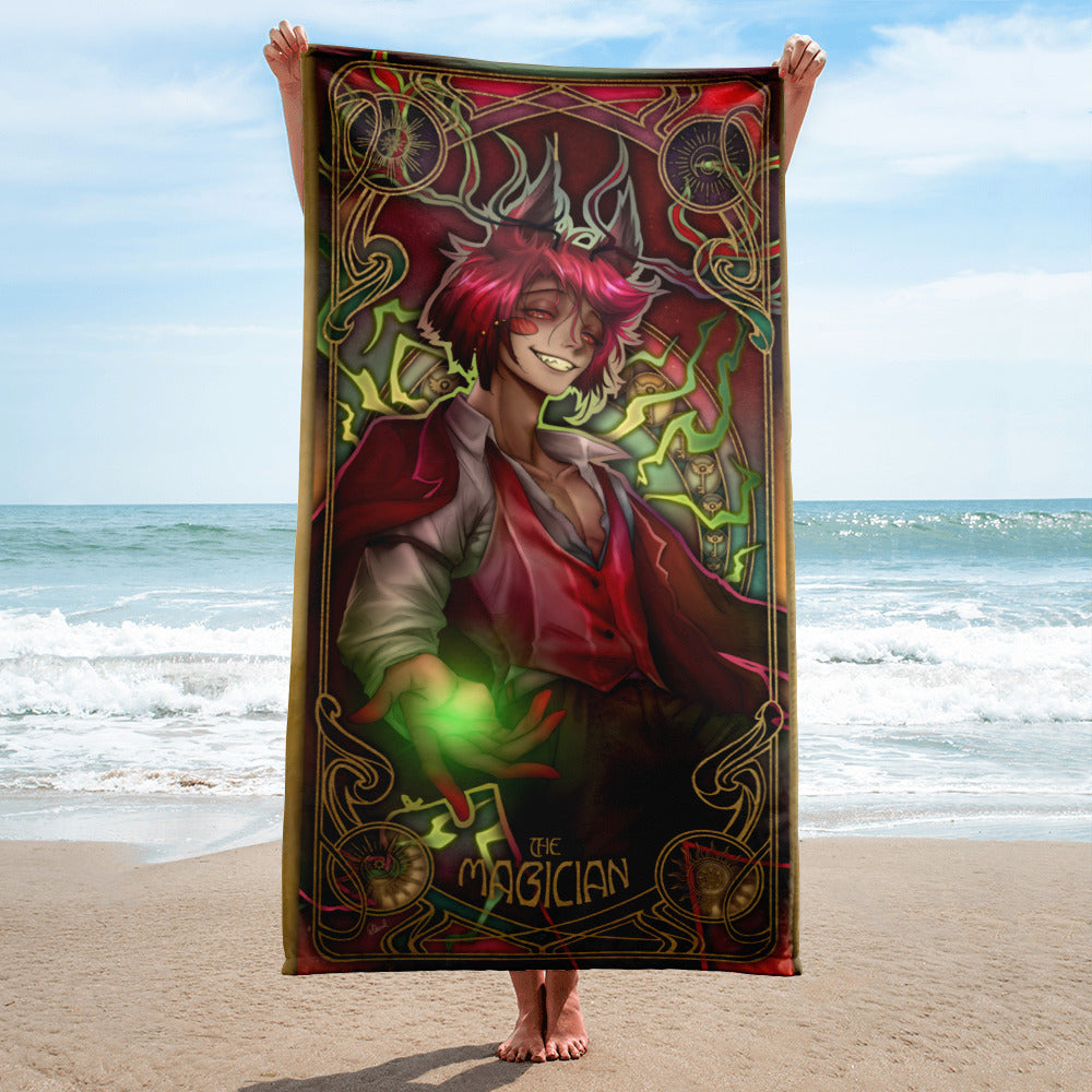 Alastor Tarot Card 🏖️ Hellish Towels 🔥 Toallas Infernales
