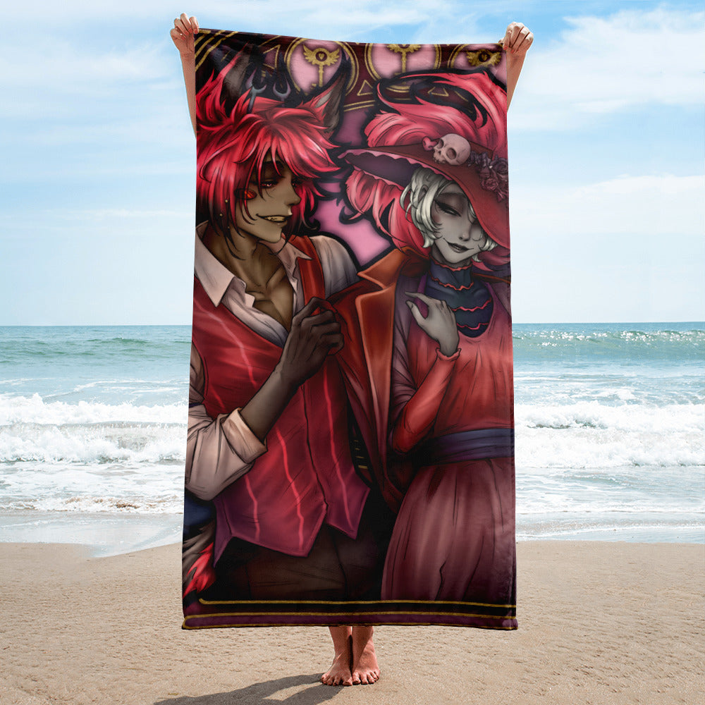 Alastor & Rosie 🏖️ Hellish Towels 🔥 Toallas Infernales