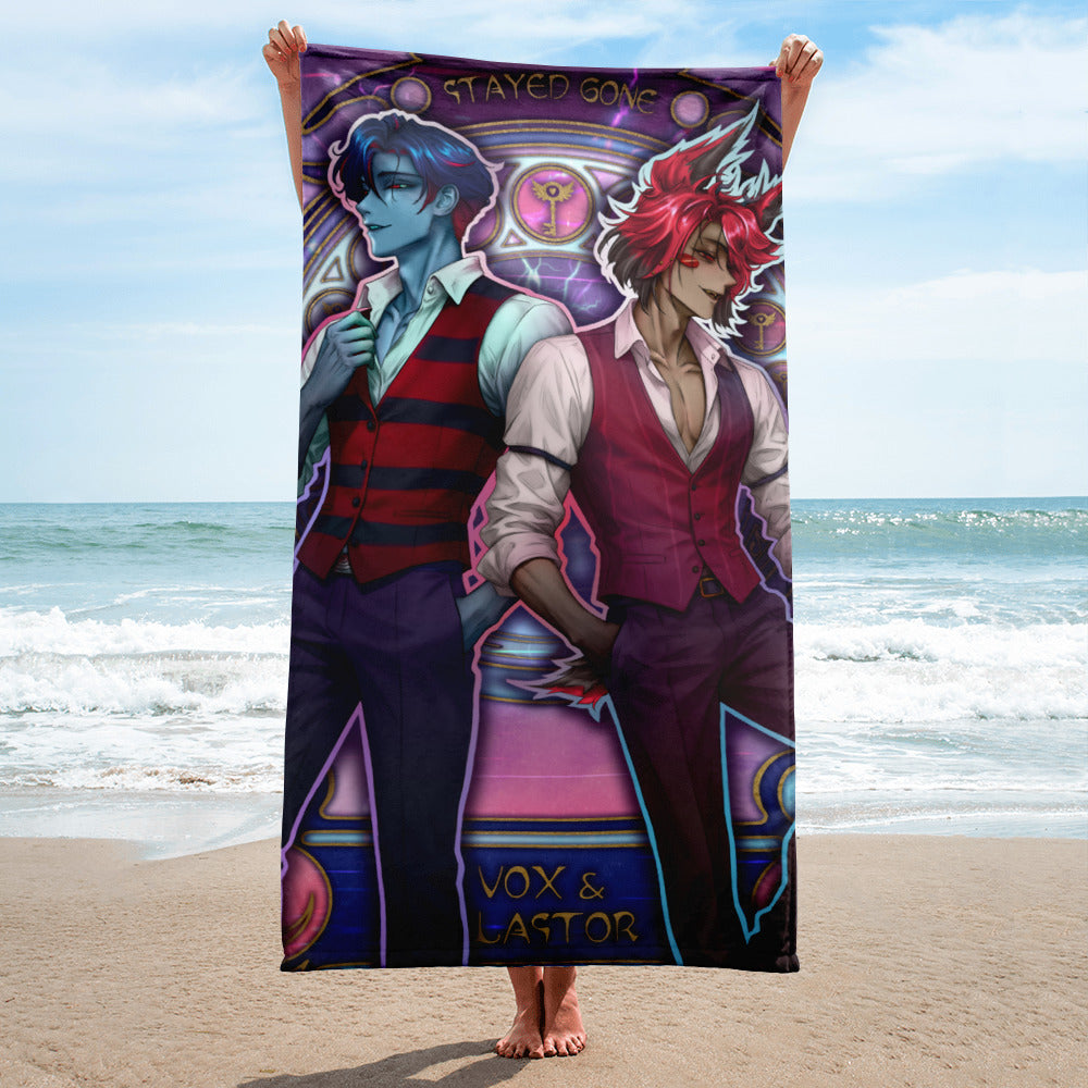 Vox & Alastor 🏖️ Hellish Towels 🔥 Toallas Infernales