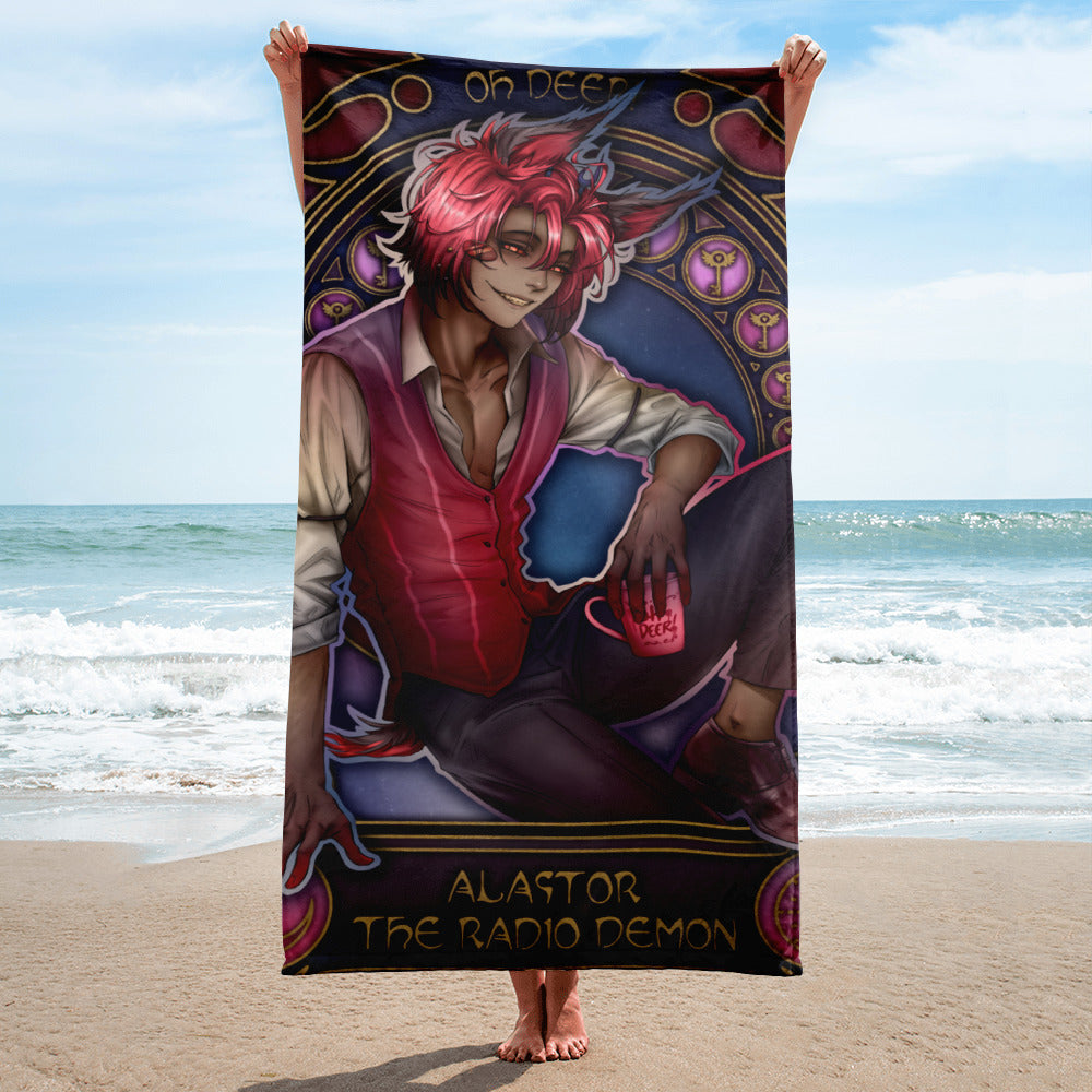 Alastor Mug 🏖️ Hellish Towels 🔥 Toallas Infernales