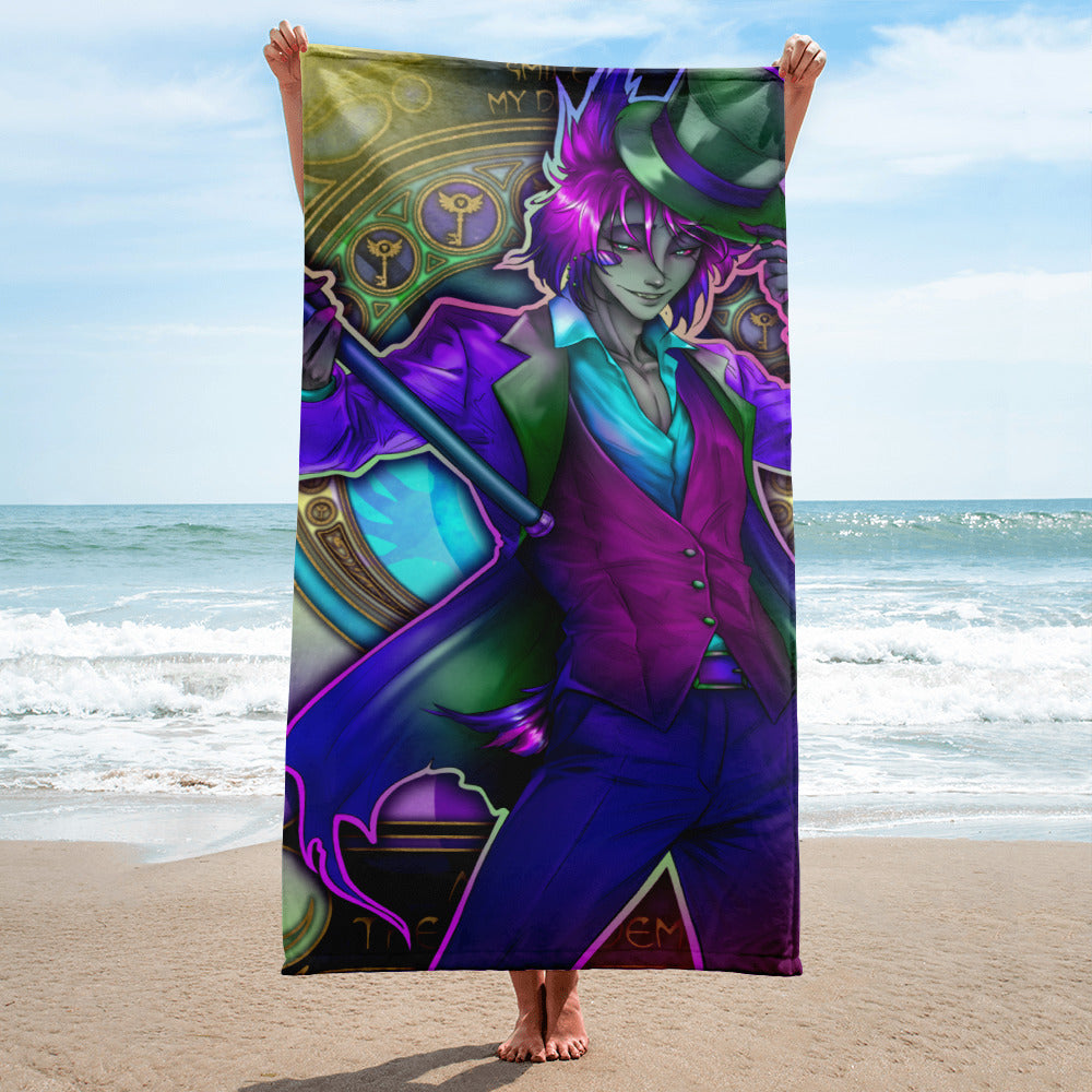 Neon Alastor 🏖️ Hellish Towels 🔥 Toallas Infernales