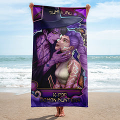 Rumi & Jinu Demons 🏖️ Fanart Towels ♥️ Mantas Fanart