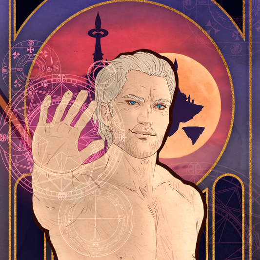 Khadgar in Art Nouveau style