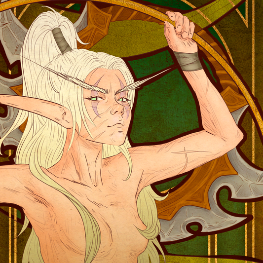 Maiev in Art Nouveau style