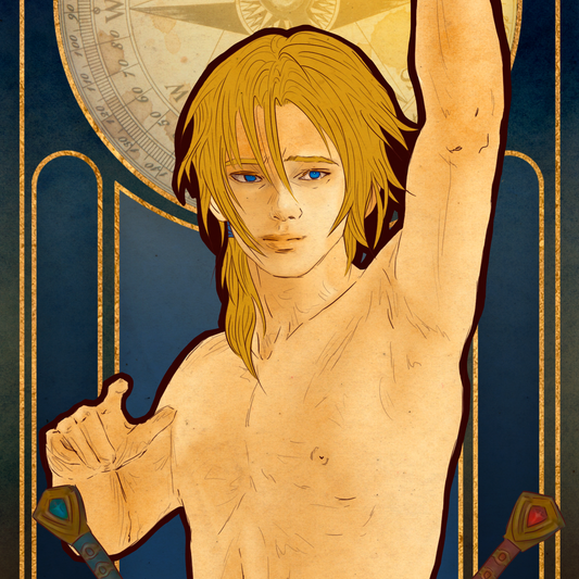 Anduin in Art Nouveau style