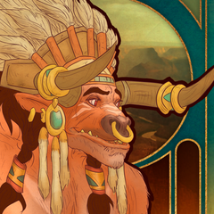 Baine in Art Nouveau style