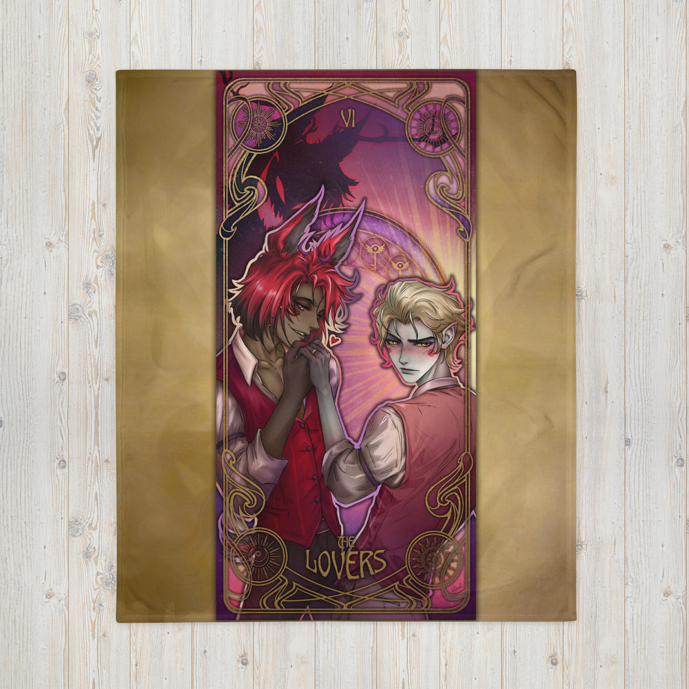 Alastor & Lucifer Tarot Card 🔥 Hellish Blankets ~ Mantas Infernales