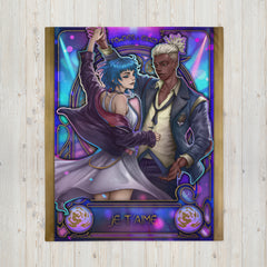 Ekko & Jinx in Art Nouveau style (Je t'aime) 💎 Hexblankets ~ HexMantas
