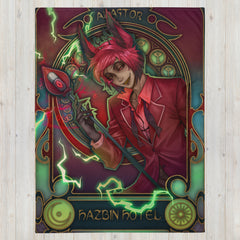 Alastor Art Nouveau 🔥 Hellish Blankets ~ Infernal Blankets