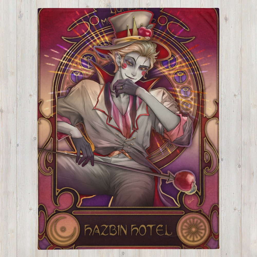 Lucifer Art Nouveau 🔥 Hellish Blankets ~ Mantas Infernales