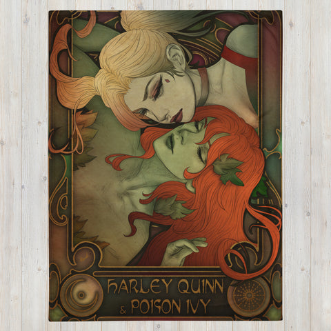 Harley Quinn & Poison Ivy ♥️ Fanart Blankets ~ Mantas Fanart