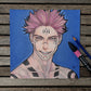 Sukuna (ink, colored pencils and markers)