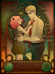 Loid & Anya in Art Nouveau style
