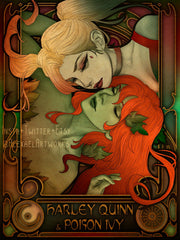 Quinn & Ivy in Art Nouveau style