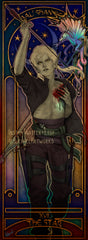 Aal'shan Dre full body in Art Nouveau style