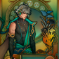 Alhaitham &amp; Kaveh in Art Nouveau style